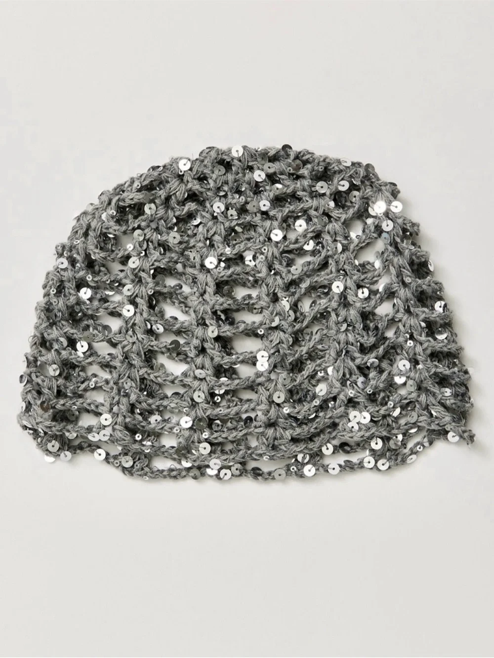 Free People Mila Sequin disco Crochet skull cap